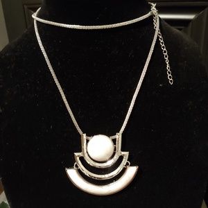 Necklace with silver studs